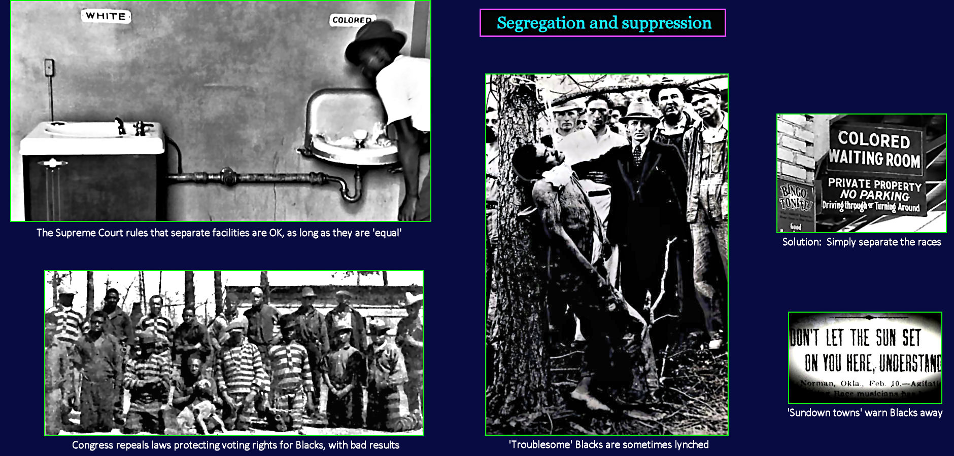 Segregation and Sundown towns, 1920s
